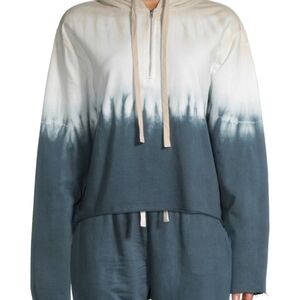 Lea & Viola Tie-Dye Quarter-Zip Hoodie M